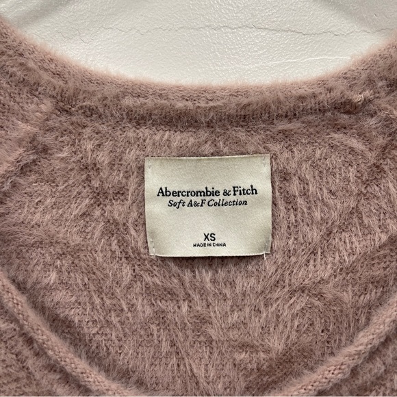 Abercrombie & Fitch Soft A&F Collection Pink Sweater Balloon Sleeve XS - Picture 3 of 7